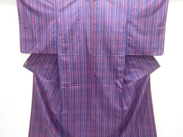 JAPANESE KIMONO / YONEZAWA TSUMUGI / ENSEMBLE / WOVEN GRID